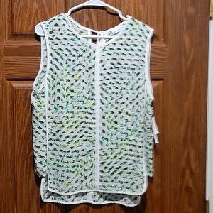 Liz Claiborne Sleeveless Top Size Large